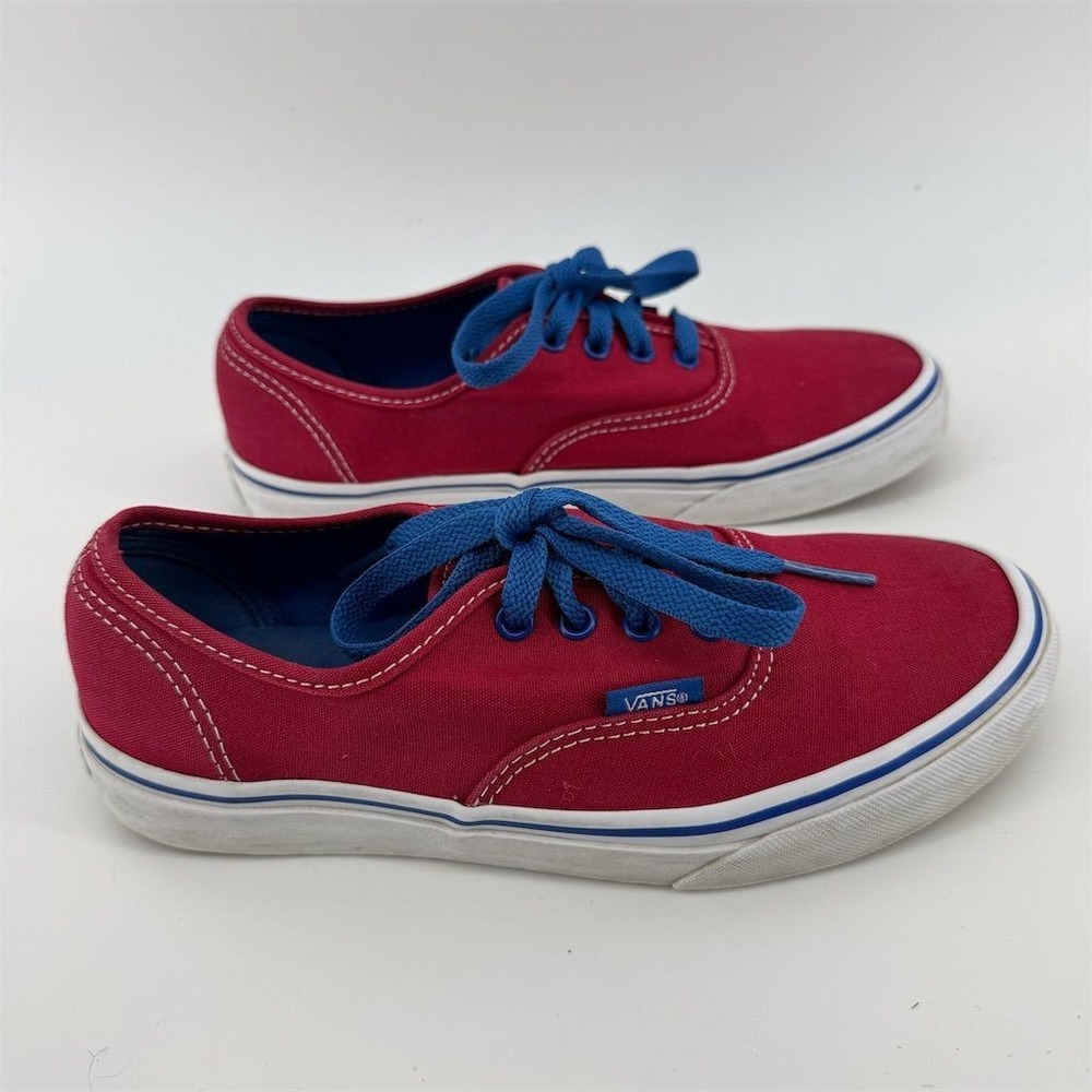 Vans Era Classic Youth Size 5 Red‎ Blue Skateboarding Shoes
